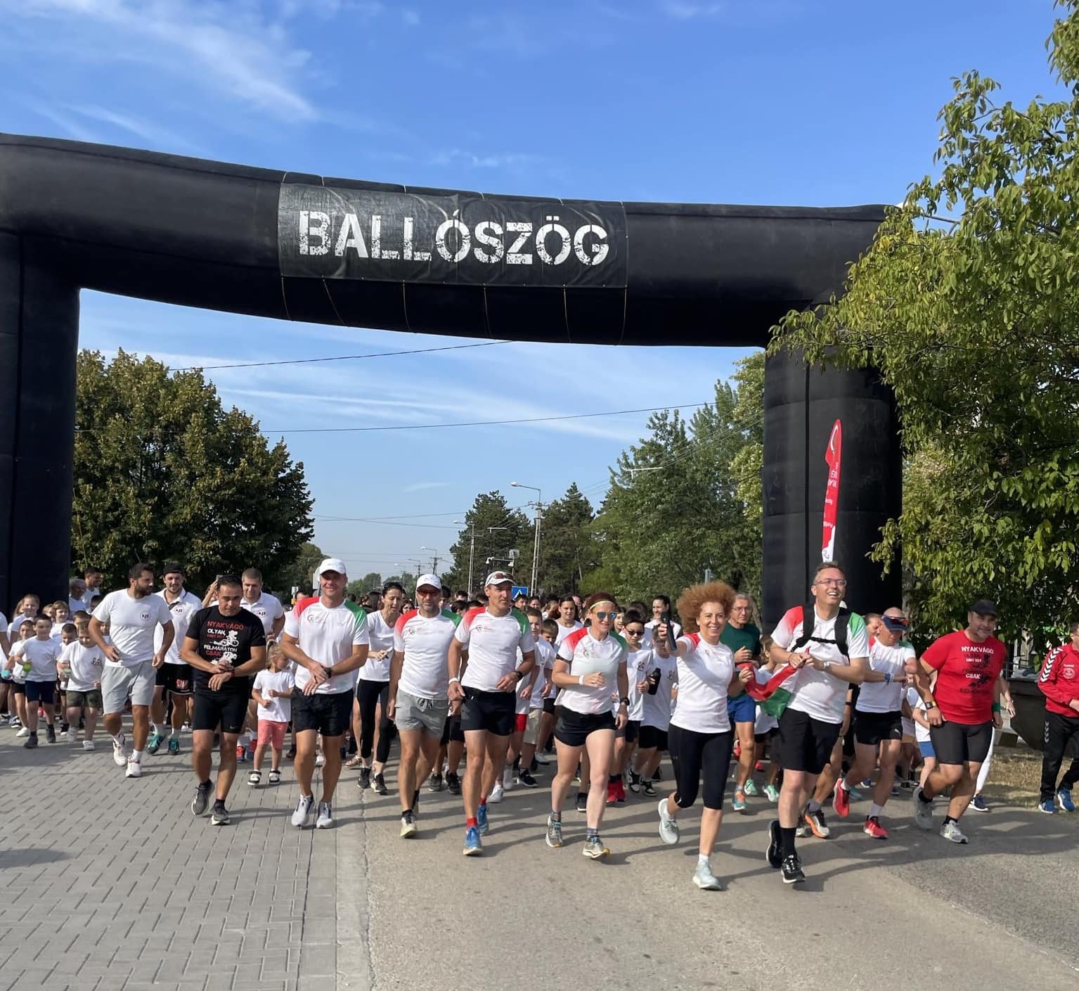 Maraton Ballószögben induló futók.