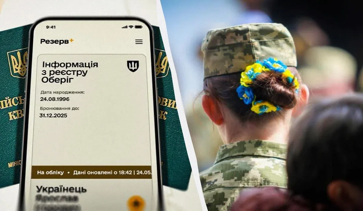 Ukrán katonai nyilvántartás mobilon és katonanő hátulról