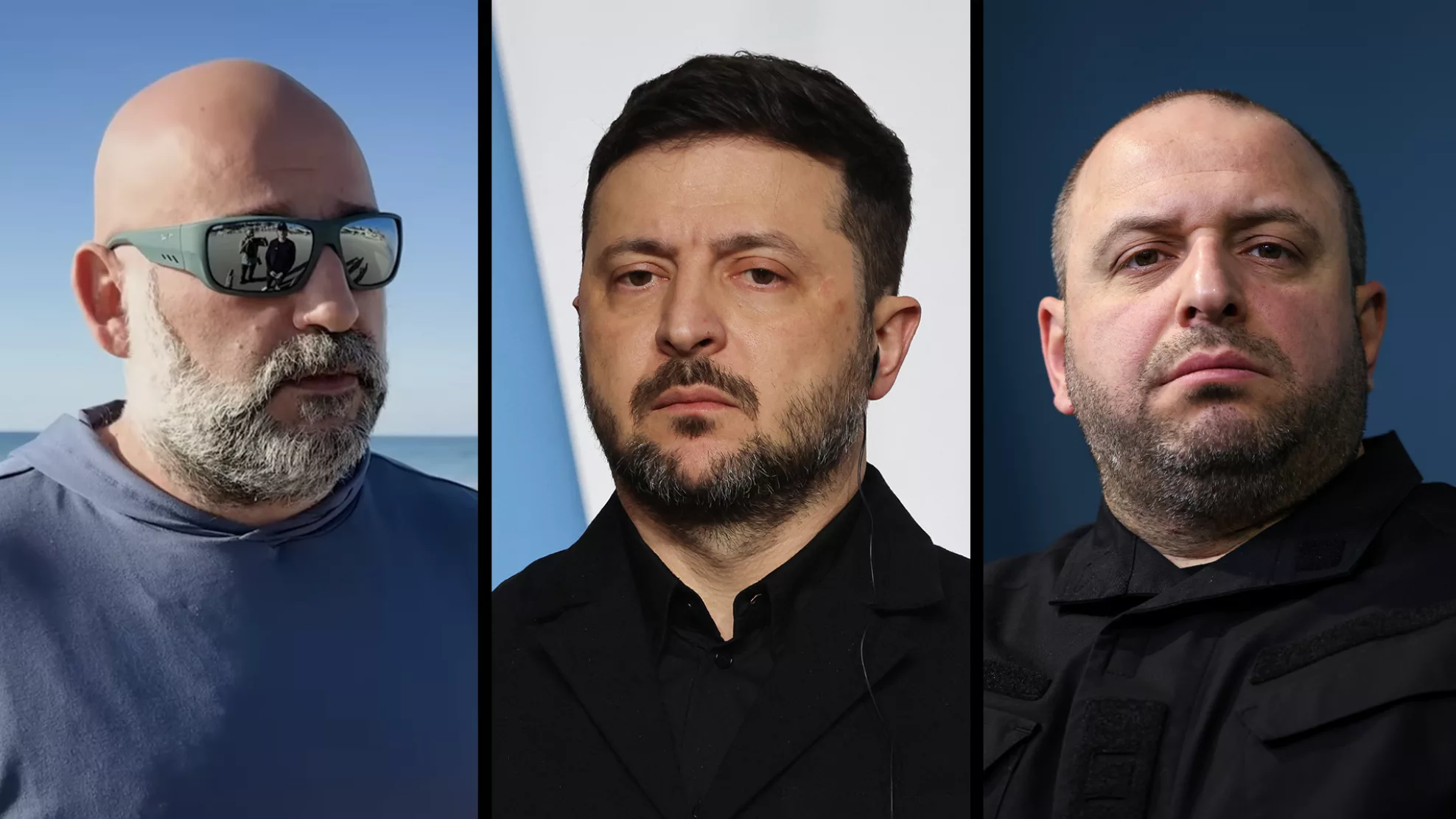 Három férfi portréja egymás mellett