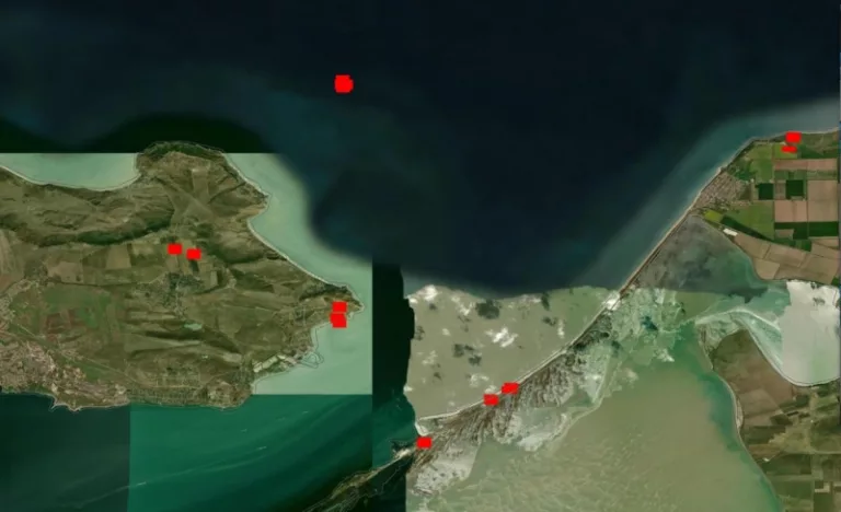 NASA-műholdak jeleznek tüzeket az Azovi-tengeren és egy kulcsfontosságú orosz vasútállomáson